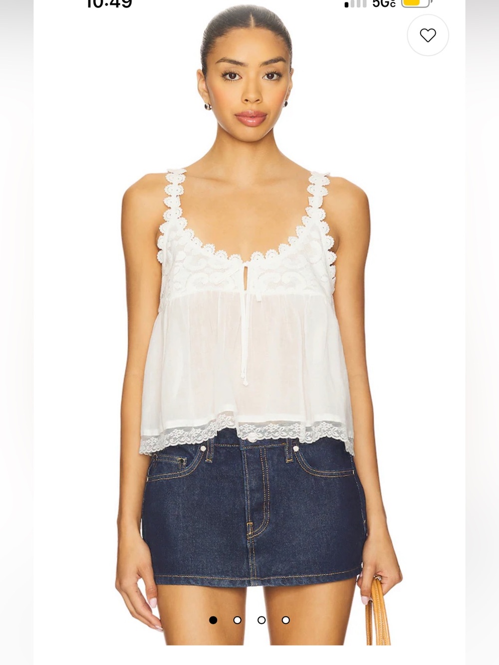 NWT free people, Stevie lace tank